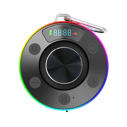 Bluetooth 5.3 Waterproof Shower Speaker with Suction Cup IPX7 for Beach Pool and Bathroom Use